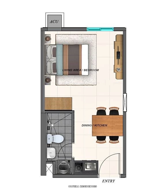 Olvera Residences Condo Unit Floor Plan Olvera Residences