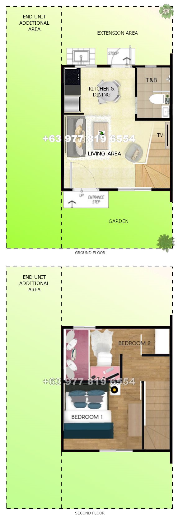Arielle Floor Plan House and Lot in Palawan